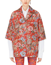 Floral lurex jacquard pea coat -  | Dolce & Gabbana