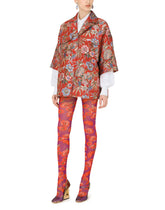Floral lurex jacquard pea coat -  | Dolce & Gabbana