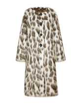 Leopard-effect faux fur coat -  | Dolce &amp; Gabbana