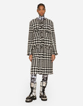 Single-breasted houndstooth coat -  | Dolce & Gabbana