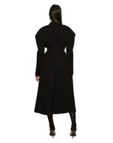 Double-breasted technical jersey coat -  | Dolce & Gabbana