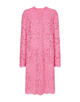 Branded floral cordonetto lace coat -  | Dolce &amp; Gabbana