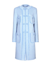 Single-breasted raschel tweed coat -  | Dolce &amp; Gabbana