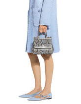 Single-breasted raschel tweed coat -  | Dolce &amp; Gabbana