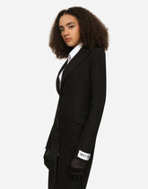 KIM DOLCE&GABBANA Jersey coat dress with the Re-Edition label -  | Dolce & Gabbana