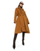 Belted oversize cashmere wool coat -  | Dolce & Gabbana