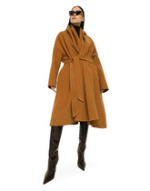 Belted oversize cashmere wool coat -  | Dolce & Gabbana