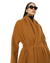 Belted oversize cashmere wool coat -  | Dolce & Gabbana