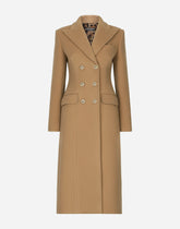 Long double-breasted wool and cashmere coat -  | Dolce &amp; Gabbana