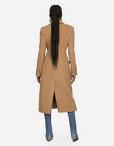 Long double-breasted wool and cashmere coat -  | Dolce &amp; Gabbana