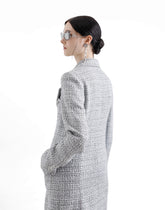 Single-breasted coat in lamé bouclé tweed -  | Dolce &amp; Gabbana