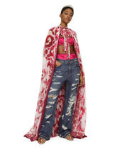 Majolica-print chiffon cape -  | Dolce & Gabbana