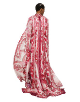 Majolica-print chiffon cape -  | Dolce & Gabbana