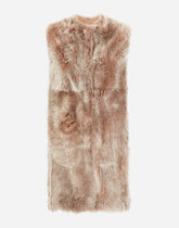 Sleeveless sheepskin coat -  | Dolce &amp; Gabbana