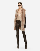 Sleeveless sheepskin coat -  | Dolce &amp; Gabbana