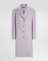 Single-breasted cashmere baize coat -  | Dolce &amp; Gabbana