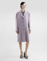 Single-breasted cashmere baize coat -  | Dolce &amp; Gabbana
