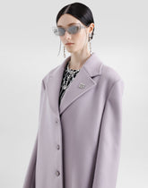 Single-breasted cashmere baize coat -  | Dolce &amp; Gabbana