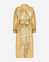 Foiled fabric trench coat -  | Dolce &amp; Gabbana