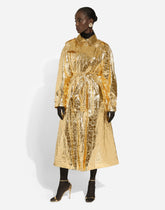 Foiled fabric trench coat -  | Dolce &amp; Gabbana