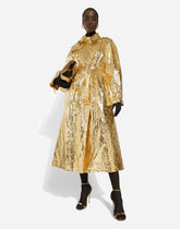 Foiled fabric trench coat -  | Dolce &amp; Gabbana