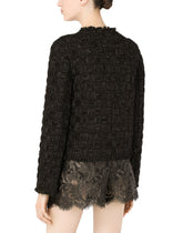 Lamé jacquard Gabbana jacket with cabochon DG buttons -  | Dolce &amp; Gabbana