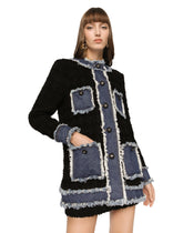 Tweed and denim jacket -  | Dolce & Gabbana