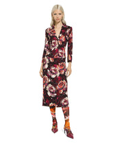 Short cady jacket with peony print -  | Dolce & Gabbana