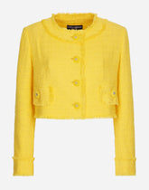 Short raschel tweed jacket -  | Dolce & Gabbana