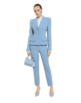 Single-breasted wool crêpe Dolce jacket -  | Dolce &amp; Gabbana