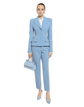 Single-breasted wool crêpe Dolce jacket -  | Dolce &amp; Gabbana