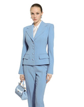 Single-breasted wool crêpe Dolce jacket -  | Dolce &amp; Gabbana