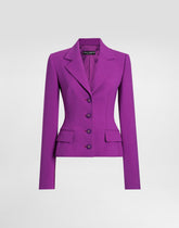 Soft jacket in double crêpe -  | Dolce &amp; Gabbana