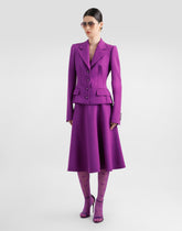 Soft jacket in double crêpe -  | Dolce &amp; Gabbana