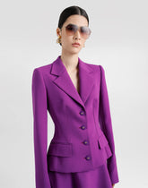Soft jacket in double crêpe -  | Dolce &amp; Gabbana