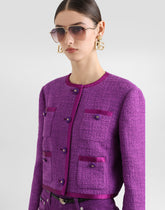 Single-breasted jacket in rachel tweed -  | Dolce &amp; Gabbana