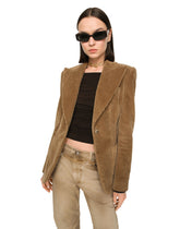 Single-breasted corduroy Turlington jacket -  | Dolce & Gabbana