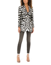 Zebra-design lamé jacquard Turlington jacket -  | Dolce & Gabbana