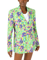 60s-print double-breasted gabardine jacket -  | Dolce & Gabbana