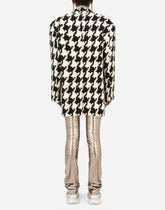 Houndstooth jacket with pearl DG buttons -  | Dolce & Gabbana