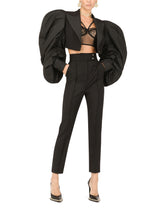 Short taffeta and wool poplin jacket -  | Dolce & Gabbana