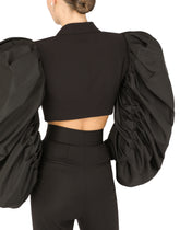 Short taffeta and wool poplin jacket -  | Dolce & Gabbana