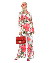Carnation-print jersey Turlington blazer -  | Dolce & Gabbana