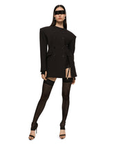 Double crepe jacket with side slit -  | Dolce & Gabbana