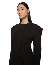 Double crepe jacket with side slit -  | Dolce & Gabbana