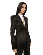 Turlington pinstripe wool jacket -  | Dolce &amp; Gabbana
