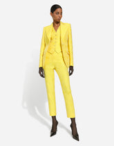 Single-breasted floral brocade Turlington jacket -  | Dolce &amp; Gabbana