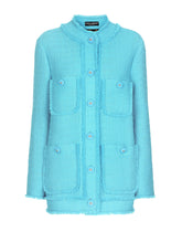 Single-breasted raschel tweed jacket -  | Dolce &amp; Gabbana