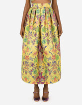 Pencil skirt in floral lurex jacquard -  | Dolce &amp; Gabbana