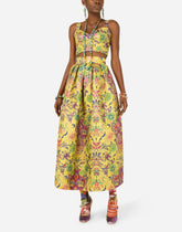 Pencil skirt in floral lurex jacquard -  | Dolce &amp; Gabbana